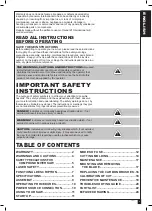 Preview for 3 page of General International MS3008 Setup & Operation Manual