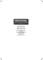 Preview for 26 page of General International MS3008 Setup & Operation Manual