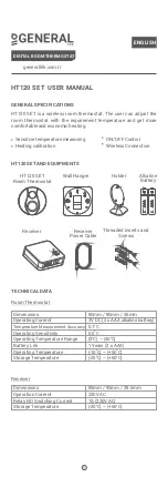 Preview for 2 page of GENERAL LIFE HT120 SET User Manual