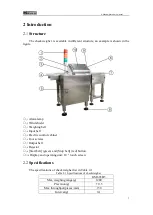 Preview for 6 page of General Measure Checkweigher User Manual