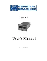 General Measure Tuxon-A User Manual предпросмотр