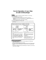 Preview for 2 page of General Mfg SAFTLITE GLOZONE 9032-7191 Warranty And Instruction Manual