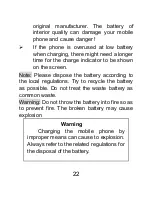 Предварительный просмотр 22 страницы GENERAL MOBILE DST500 User Manual