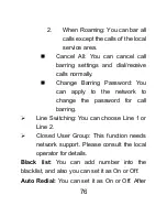 Предварительный просмотр 76 страницы GENERAL MOBILE DST500 User Manual