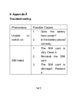 Предварительный просмотр 141 страницы GENERAL MOBILE DST500 User Manual