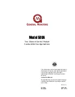 Предварительный просмотр 1 страницы General Monitors 580A Instruction Manual