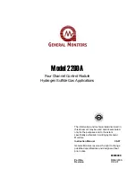 Предварительный просмотр 1 страницы General Monitors MAN2280A Instruction Manual