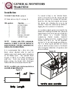 Предварительный просмотр 12 страницы General Monitors S214 Instruction Manual