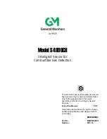 Предварительный просмотр 1 страницы General Monitors S4000CH Manual