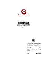 General Monitors TA102A Instruction Manual preview