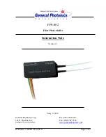 General Photonics FPS-002 Instruction Notes preview