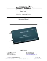 General Photonics POS-002 Operation Manual preview