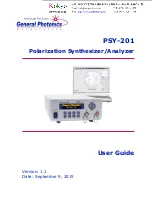 General Photonics PSY-201 User Manual preview