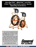 General Pipe Cleaners Gen-Eye POD Operating Instructions Manual preview