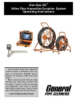 General Pipe Cleaners Gen-Eye SD Operating Instructions Manual preview