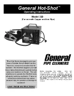 General Pipe Cleaners Hot-Shot 320 Operating Instructions preview