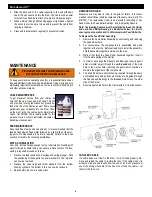 Предварительный просмотр 8 страницы General Pipe Cleaners Mini-Rooter XP Operating Instructions Manual