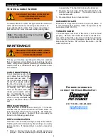 Preview for 8 page of General Pipe Cleaners speedrooter 91 Operating Instructions Manual