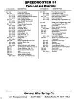 Preview for 13 page of General Pipe Cleaners speedrooter 91 Operating Instructions Manual