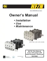 General Pump HF Series Owner'S Manual preview