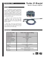 General Pump Turbo 21 Boxjet Manual preview