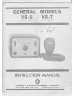 General Radiotelephone Company VS-6 Instruction Manual preview