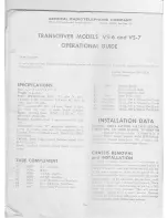 Предварительный просмотр 2 страницы General Radiotelephone Company VS-6 Instruction Manual