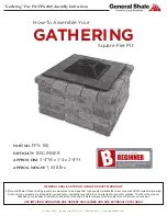 General Shale GATHERING FPS-100 Assembly Instructions Manual preview