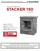 Preview for 1 page of General Shale STACKER 150 Woodbox Assembly Instructions Manual