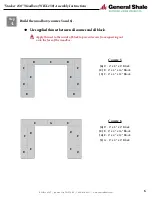 Preview for 6 page of General Shale STACKER 150 Woodbox Assembly Instructions Manual