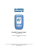 Предварительный просмотр 1 страницы General Sleep Zmachine Insight+ DT-200 Service Manual