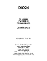 Preview for 1 page of General Standards Corporation PCI-DIO24PMC-DIO24PCI-DIO24-GD1 User Manual