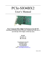 General Standards Corporation PCIe-SIO4BX2 User Manual preview