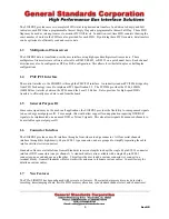 Preview for 8 page of General Standards Corporation PCIe-SIO4BX2 User Manual