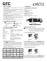 General Technologies Corp CT8012 Manual preview