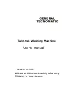 General Technomatic K-140WSP User Manual preview