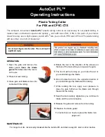 General Wire Spring AutoCut PL Operating Instructions preview