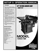 Preview for 1 page of General 350 MI Setup & Operation Manual