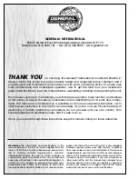 Preview for 2 page of General 80-125L Setup & Operation Manual