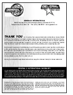 Preview for 2 page of General 90-050 Setup & Operation Manual