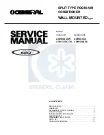 Preview for 1 page of General AOH12USCC Service Manual