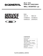 General AOHS09LDC Service Manual предпросмотр