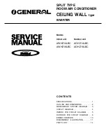 General AOHZ14LBC Service Manual предпросмотр