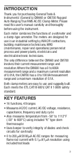 Preview for 3 page of General CM660 User Manual