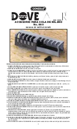 Preview for 6 page of General DOVETAILER 860 User Manual