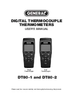 General DT80-1 User Manual preview