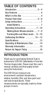 Preview for 2 page of General EP8709 User Manual