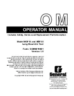 General MDF15 Operator'S Manual preview