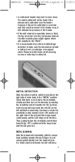 Предварительный просмотр 5 страницы General MSV250 User Manual