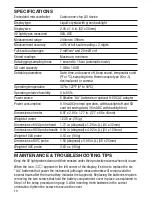 Preview for 10 page of General UV254SD User Manual